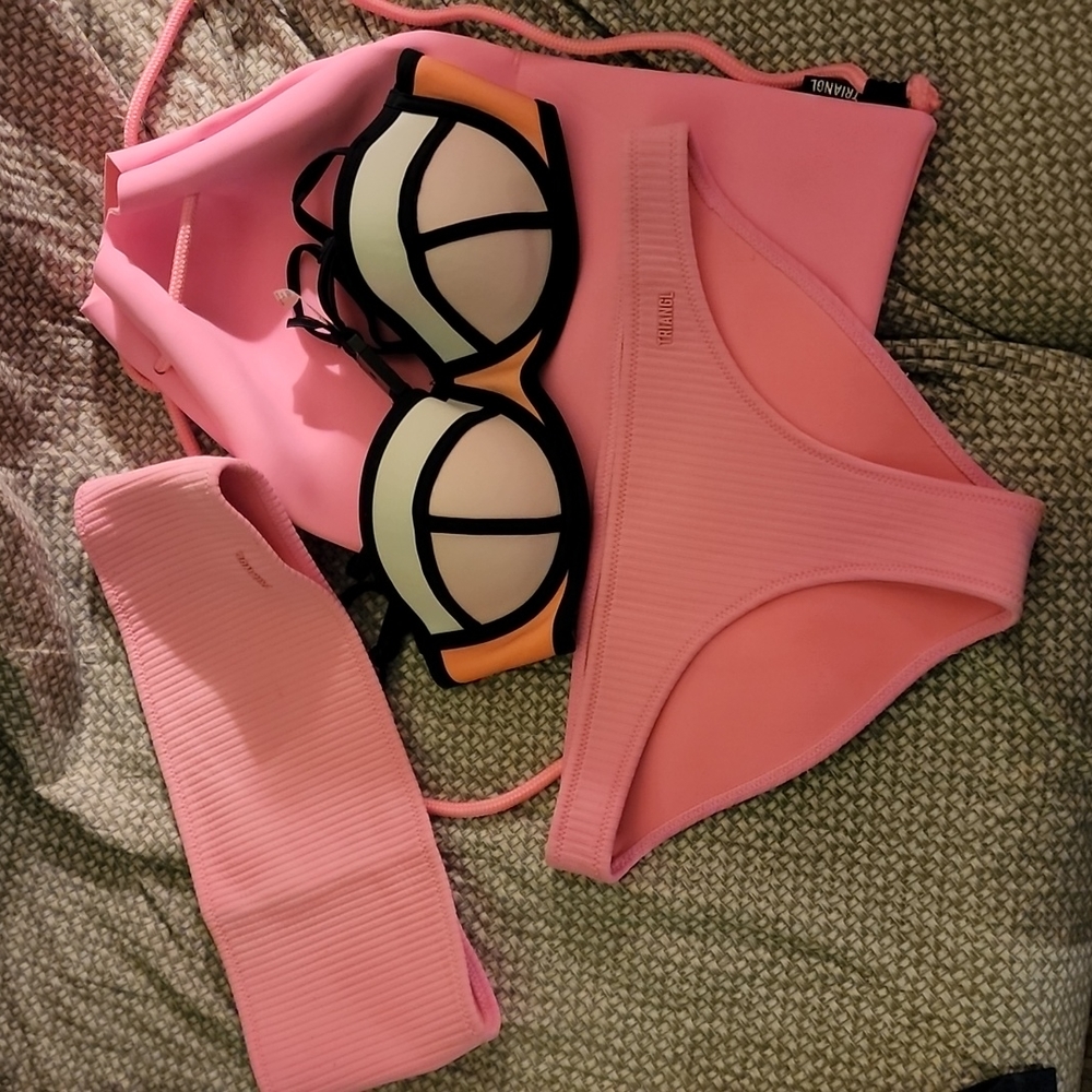 Triangl Bathing suit and bag bundle